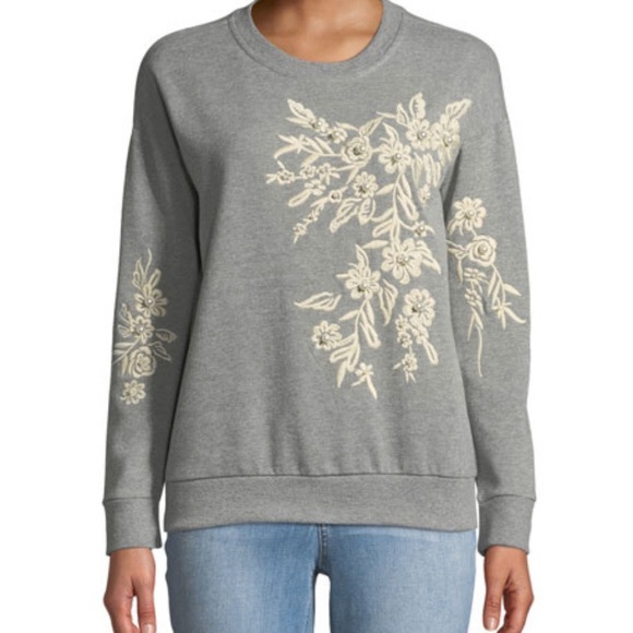 Free Generation Gray Embroidered Sweater - Picture 5 of 5